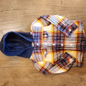 2T plaid button up  flannel